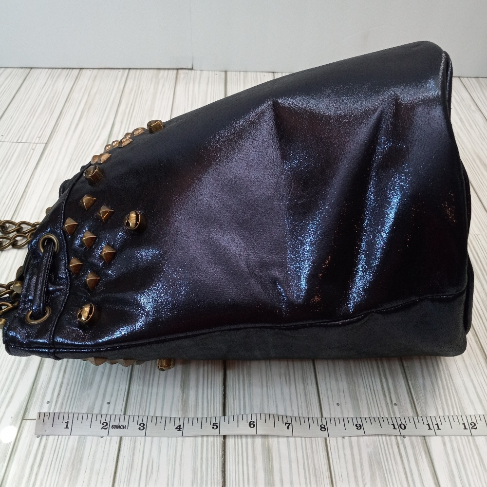 Disney Store Nightmare Before Christmas Metallic Studded Bucket Bag - Picture 9 of 12